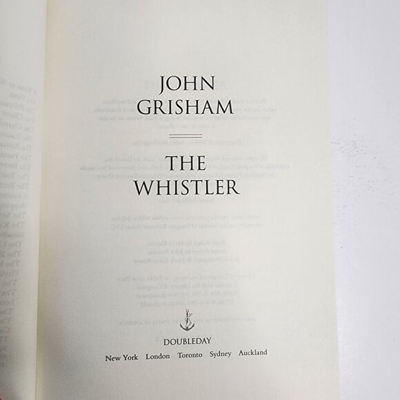 The Whistler - Hardcover By Grisham, John - First Edition - Like New - Picture 7 of 9